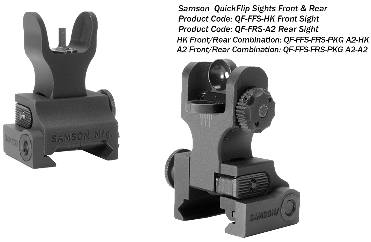 Samson Sight Set, Sam Ffs-frs-pkg Folding Frnt Rear Sght