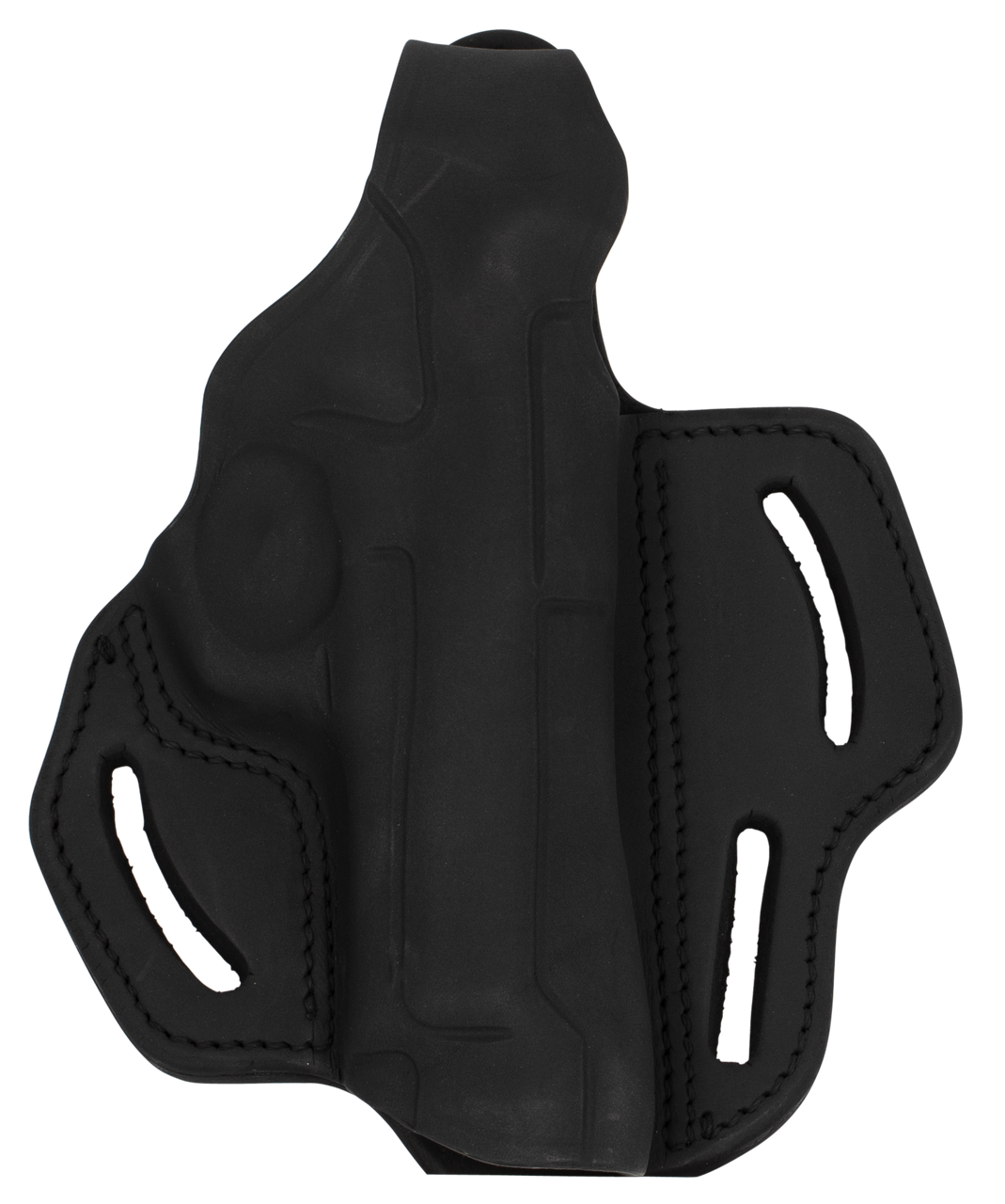 1791 Gunleather BHX4SBLR BHX OWB 04 Stealth Black Leather Belt Slide Fits Beretta 92/CZ 75/P-10