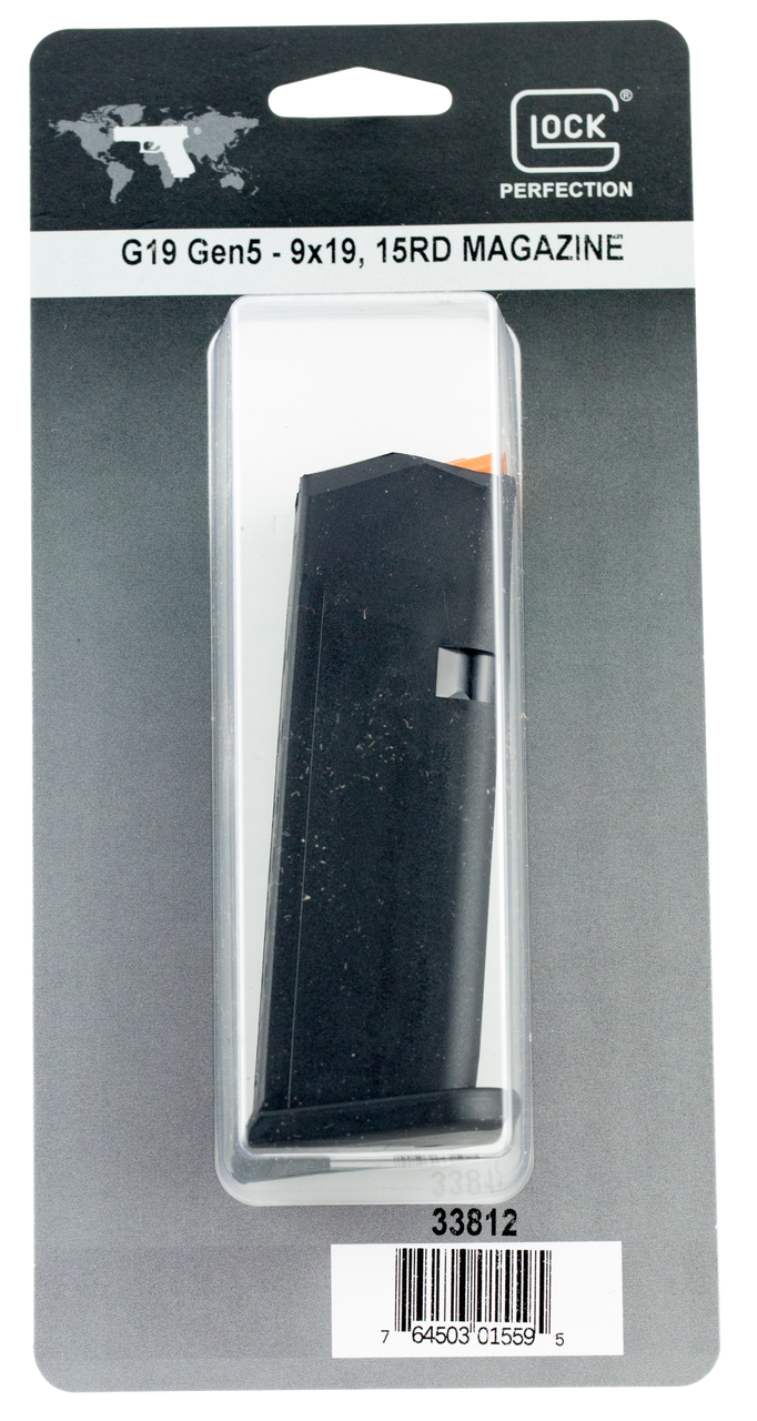 Glock Oem, Glock 33812    Mag G19 G5     9mm         15r Pkg