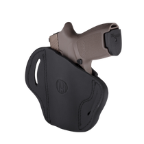 1791 Gunleather ORBH24SSBLR BH2.4S Optic Ready OWB Size 2.4S Stealth Black Leather Belt Slide Fits FN 509/HK VP9SK Right Hand