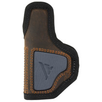 Versacarry, Delta Carry, Inside Waistband Holster, Size 03, Fits CZ 2075 RAMI, Diamondback DB9, Glock 42/43/48, S&W Shield/Shield Plus and Shield EZ, Springfield XDs, Taurus GX4 and Similar Size Pistols, Leather, Brown, Right Hand