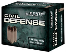 Liberty Ammunition Civil Defense, Liberty La-cd-357-030  357  50gr 20/50 Liberty Ammunition Civil Defense, Liberty La-cd-357-030  357  50gr 20/50