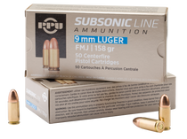 Ppu Subsonic, Ppu Pps9mm      9mm Lug Sub 158 Fmj          50/20