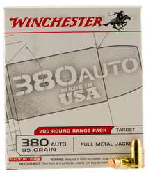 Winchester Ammo Usa, Win Usa380w   380         95 Fmj            100/05