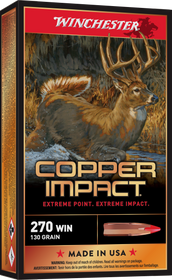 Winchester Ammo Copper Impact, Win X270clf   Copper Impact 130 Lf           20/10