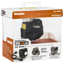iProtec IPRSPS0003 RM185LSR Rail-Mount Firearm Light with Red Laser Black 185 Lumen White Light iProtec IPRSPS0003 RM185LSR Rail-Mount Firearm Light with Red Laser Black 185 Lumen White Light
