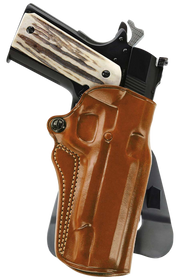 Galco SM2-266R Speed Master 2.0 OWB Tan Leather Paddle Fits Kimber/Springfield 1911 4", Colt/SW1911SC/Para USA 4 1/4" Right Hand