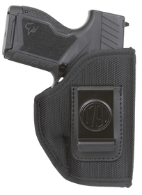 1791 Gunleather PNIWB1BLKL Premium Nylon IWB Size 01 Black Ballistic Nylon Belt Clip Left Hand