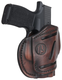 1791 Gunleather 3WH2VTGA 3-Way IWB/OWB Size 02 Vintage Leather Belt Loop Fits Ruger LCP Fits S&W Bodyguard Fits Glock 42 Ambidextrous Hand