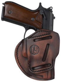 1791 Gunleather 3WH3VTGA 3-Way IWB/OWB Size 03 Vintage Leather Belt Loop Fits Ruger LC9 Fits Glock 26 Ambidextrous Hand