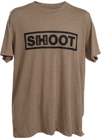 Hornady 99606M Hornady Shoot T-Shirt Brown Tri-Blend Short Sleeve Medium