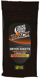 Dead Down Wind (arcus) Dryer Sheets, Ddw 117019     Black Prem Dryer Sheets