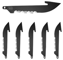 Outdoor Edge Replacement Blades, Outdoor Edge Rrs30k6c  3" Drop W/serrations Blk