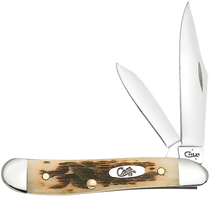 Case Peanut, Case 00045 Amber Bone Peach Seed Jig Peanut Case Peanut, Case 00045 Amber Bone Peach Seed Jig Peanut