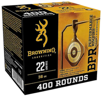 Browning Ammo , Brna B194122401    22lr Bpr 36gr Pltd Hp   400/4