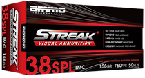 Ammo Incorporated Streak Visual (red), Ammoinc 38158tmcstrkred50  Strk 38   158 Tmc 50/20 Ammo Incorporated Streak Visual (red), Ammoinc 38158tmcstrkred50  Strk 38   158 Tmc 50/20