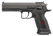 Tanfoglio TFLIMPROP9 Limited Custom 9mm Luger 19+1 4.76" Stainless Steel Barrel, Black Serrated Steel Slide, Black Polymer Frame w/Beavertail, Textured Grip