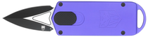 CobraTec Knives CTASPPUR ASP  1.94" OTF Dagger Plain D2 Steel Blade, 3.31" Purple Aluminum Handle