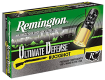 Remington Ammunition 20639 Ultimate Defense Buckshot 12Gauge 3" 4Buck Shot 5 Per Box/20 Case