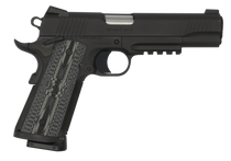 Colt Mfg O1082RGCCU CCU Rail Government 9mm Luger 9+1 5" National Match Barrel, Matte Black DLC Serrated Stainless Steel Slide & Frame w/Picatinny Rail, Black Scalloped G10 Grip, Ambidextrous