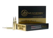Weatherby H22450VMAX   224WthbyMag 50gr Hornady V-Max 20 Per Box/10 Case