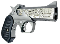 Bond Arms DT47-45/410 DT-47 Trump 47th President 45 Colt (Long Colt)/.410 2 Shot4.25" Stainless w/Gold Engraving Double Barrel, Stainless Steel Frame, Black Extended B6 Resin Grips