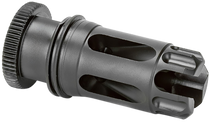 Griffin Armament DLFC22C1228 Dual-Lok Flash Comp 22/5.56 Black QPQ Nitride 17-4 PH Stainless Steel 1/2"x28 Threads