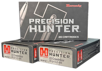 Hornady 83412 Precision Hunter  22 Creedmoor 80 gr ELD-X 20 Per Box/10 Cs