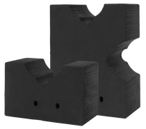 Allen 2458 Soft Rock Shooting Rest Black Foam Front and Rear Bag