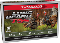 Winchester Ammo LBTSS1238 Long Beard TSS  12Gauge 3" 2 3/8oz Tungsten 8Shot 5 Per Box/10 Case