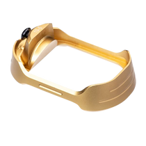 Tyrant CNC TDG19G5MWGOLDBLKSCREW  Magwell Fits Glock 19 Gen 5 Gold Aluminum Tyrant CNC TDG19G5MWGOLDBLKSCREW  Magwell Fits Glock 19 Gen 5 Gold Aluminum