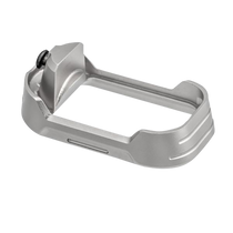 Tyrant CNC TDG17MWG3GREYBLACKSCRE  Magwell Fits Glock 17 Gen 3 Grey Aluminum