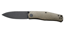 Civivi Knives C22007-2 Sokoke  EDC 3.35" Folding Drop Point Plain Black Stonewashed 14C28N Steel Blade, Green Textured Burlap Micarta Handle
