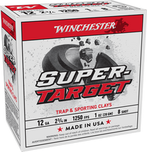 Winchester Ammo TRGT12508 Super-Target  12Gauge 2.75" 1oz 8Shot 25 Per Box/10 Case Winchester Ammo TRGT12508 Super-Target  12Gauge 2.75" 1oz 8Shot 25 Per Box/10 Case