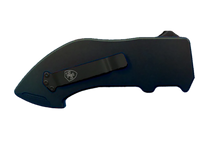 Templar Knife  Squire Utility OTF Razor Plain Black Anodized 5.38" Aluminum Handle