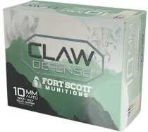 Fort Scott Munitions 10MM-190-SCV2 Claw Defense  10mm 190gr Solid Copper Spun 20 Per Box/25 Case