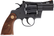 Colt Mfg PYTHONBP2WTS Python  357 Mag 6 Shot 2.50" Blued Carbon Steel Vent Rib Barrel, Cylinder & Frame, Wood Grip, Exposed Hammer