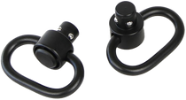 Bulldog BD884 Deluxe Push Button Swivel Black 1.25" Steel