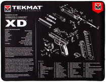 TekMat TEKR20XD Springfield Armory XD Ultra 20 Cleaning Mat Black/White Rubber 15"x20" Springfield Armory XD Parts Diagram