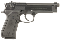 Beretta USA J92F300 92FS  Full Size Frame 9mm Luger 10+1 4.90" Black Steel Barrel, Black Bruniton Steel Serrated Slide, Black Bruniton Aluminum Frame, Ambidextrous