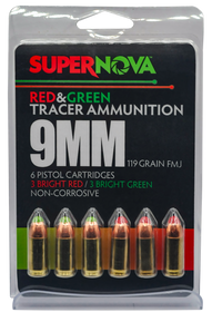 SUPERNOVA PMSN9MM-MP  9MM  119GR FMJ GRN/RED  6/60