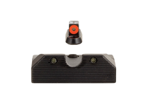 Trijicon 601081 HD XR Night Sight Set Green Tritium/Orange Outline Front, Green Tritium Rear, Black Frame, Fits CZ P-10/P-10C