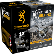 Browning Ammo B193431242 Wicked Blend  12Gauge 3.50" 1 1/2oz 2/4BI Shot 25 Per Box/10 Case
