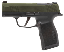 Sig Sauer 365X9GXR3P P365X  Micro Compact Frame 9mm Luger 12+1 3.10" Stainless Steel Optic Ready/Serrated Slide, Stainless Steel Frame w/Accessory Rail, RMSc Footprint