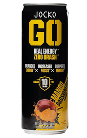 Jocko Fuel 29046 Mango Passionfruit Energy Drinks 12oz 12Pack