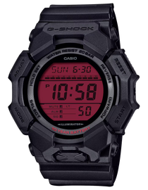 GSHOCK GD010BBR1CR   DIGITAL MOVEMENT  BLK/RED