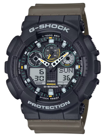 GSHOCK GA100TU1A3CR  ANLG-DIGTL                GRN