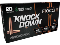 Fiocchi 65CMCHA Knock Down Enviro Shield 6.5Creedmoor 120gr Hollow Point 20 Per Box/10 Case