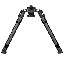 FAB Defense FXSPIKEMB Spike Tactical Bipod 7.09"- 9.88" Adj., Rotating & Tilting, Rubber Feet, Includes Leg Extensions, M-LOK Rail Compatible Black Polymer & Aluminum