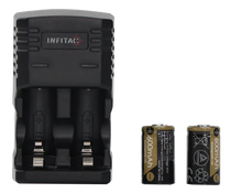INFITAC BC01         CHARGER AND BATTERIES